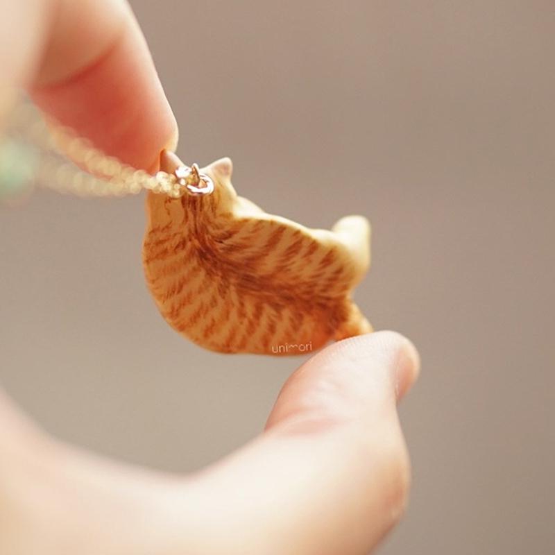 Vintage Cute Cartoon Cat Pendant Necklace For Women Retro  Jewelry Gifts