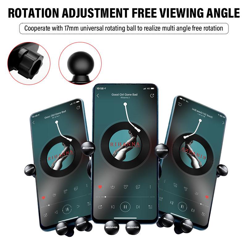 Gravity Car Phone Holder for Car Phone Holder Air Vent Clip Car Styling For Mercedes Benz AMG GLE GLS GLC CLA GLB ML C500 C200 C300 W204 W206 W205