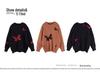 XHK2568 Plus Size Women's Winter Sweater - Hollow Out Butterfly Design, Soft and Cozy