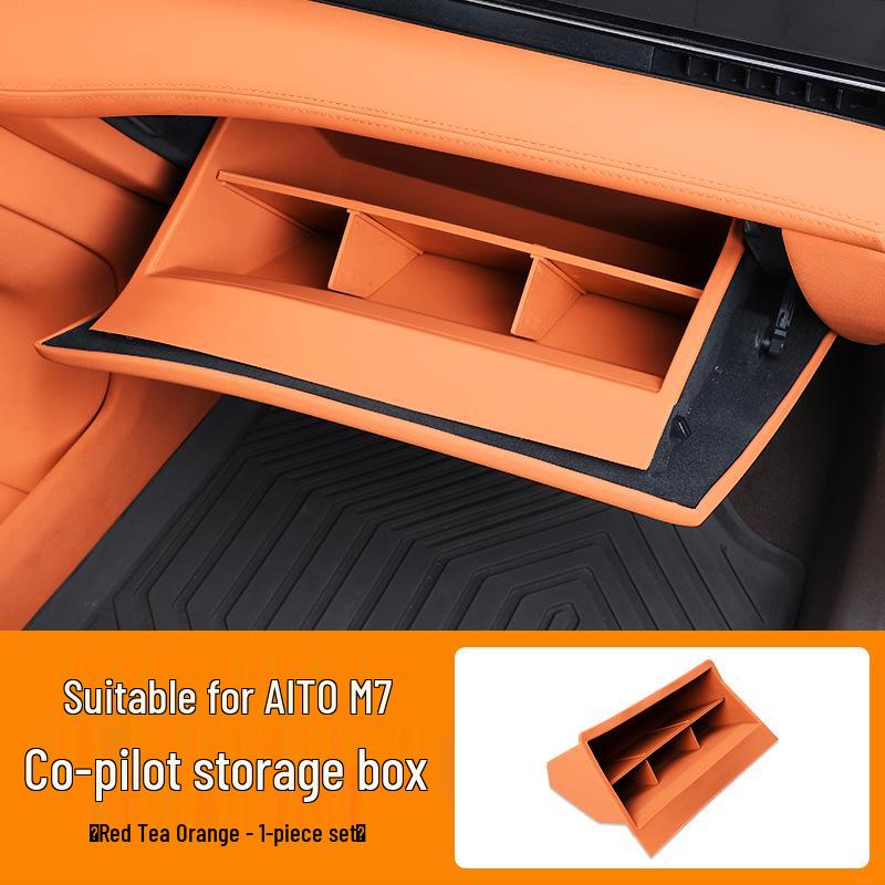 

2024 AITO M7 Passenger Side Glove Box Storage Organizer – Interior Car Decoration Accessory