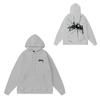 Mens Oversized Hooded Sweatshirt With Letter Print Heavyweight Cotton Winter Streetwear Style