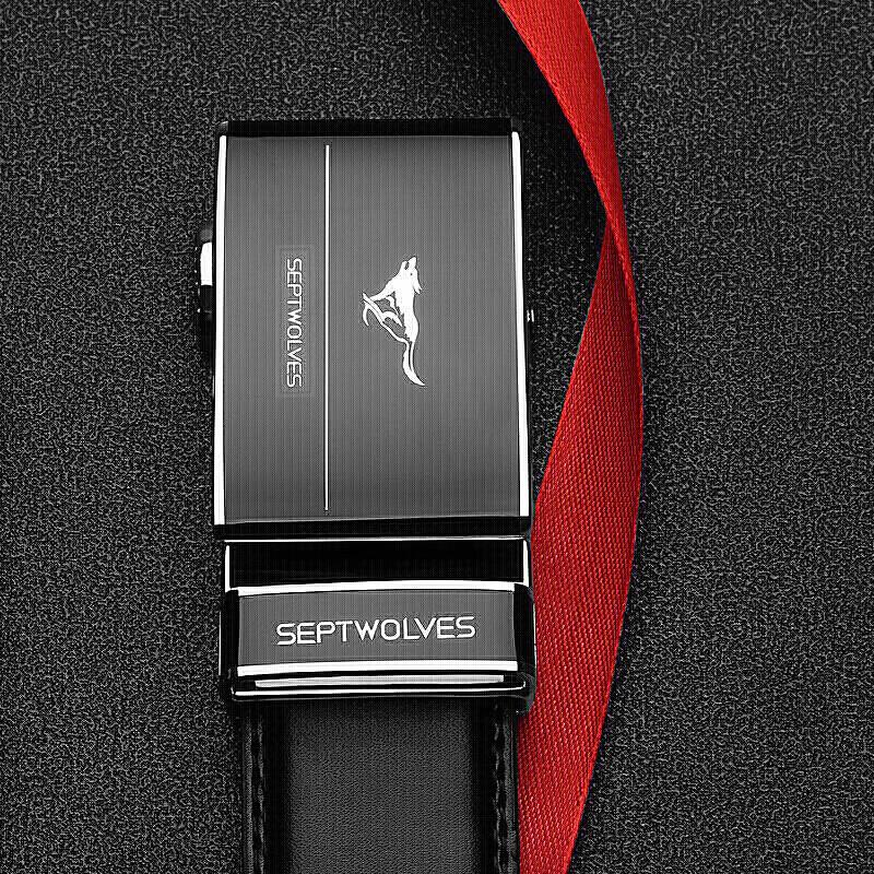 

Qipilang Men s Automatic Buckle Business Leather Belt 110cm