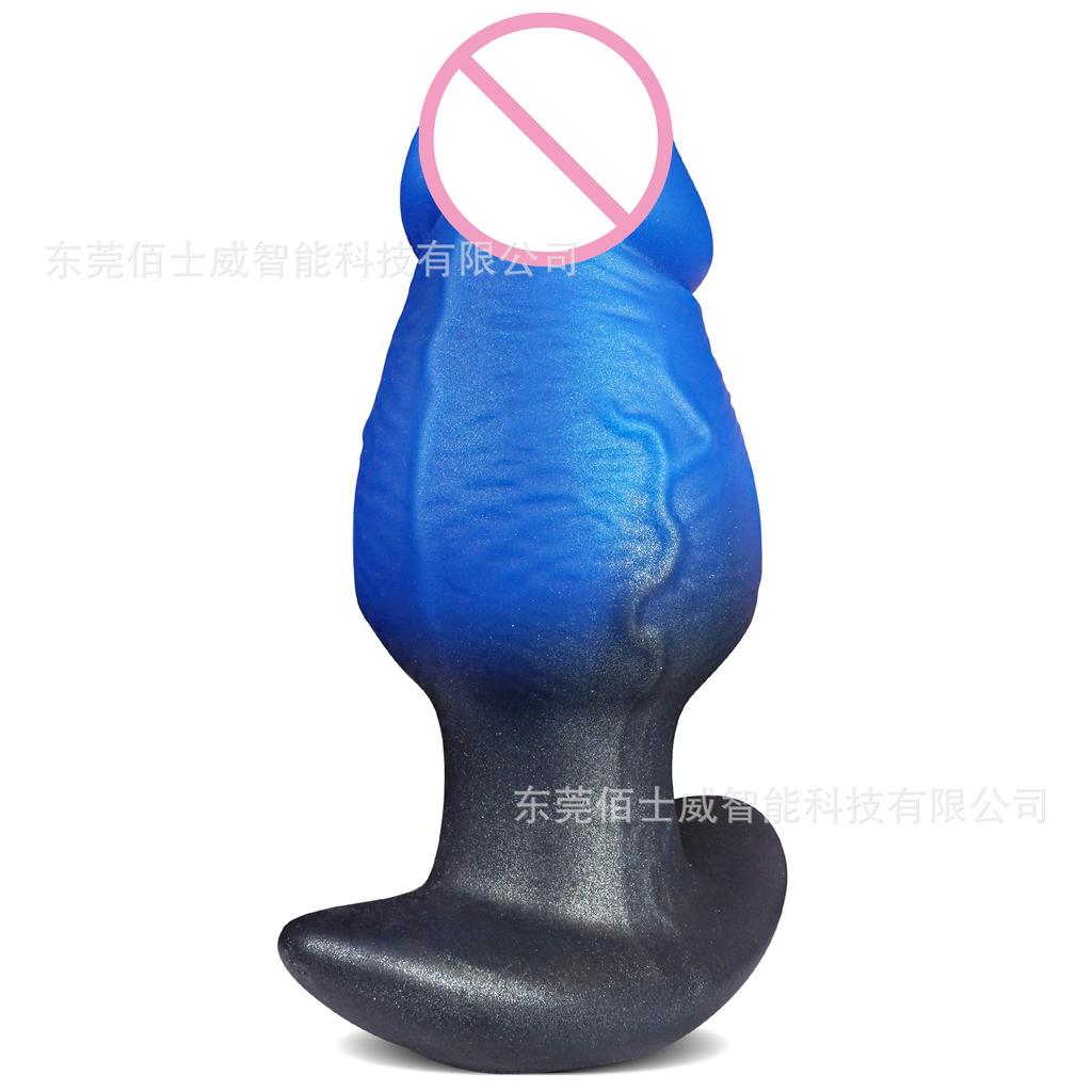 Simulated Dildo Wearing Anal Plug Shaped Mushroom Head Penis Thick Anal Dilation And Masturbation Products When Going Out