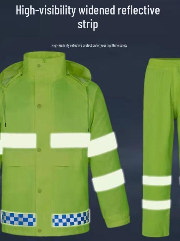 Shixun Adult Reflective Cycling Rain Suit Set