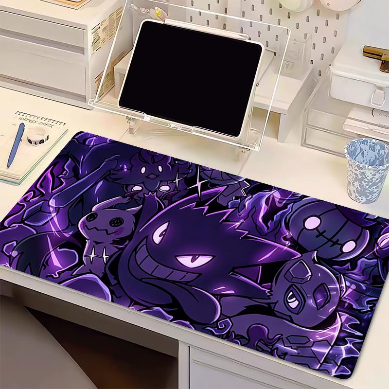 Tappetino Mouse Anime Caldo Pokemon Gengar Gamer Accessori Gaming Tappetino Tastiera Varmilo Tappetino Scrivania Computer Mousepad in Gomma Decorazione Desktop