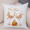 Happy Harvest Season Pillowcase Double Print Fall In The Air Cushion Cover Soft Plush I Love Autumn Pillowcase for Sofa Home Car