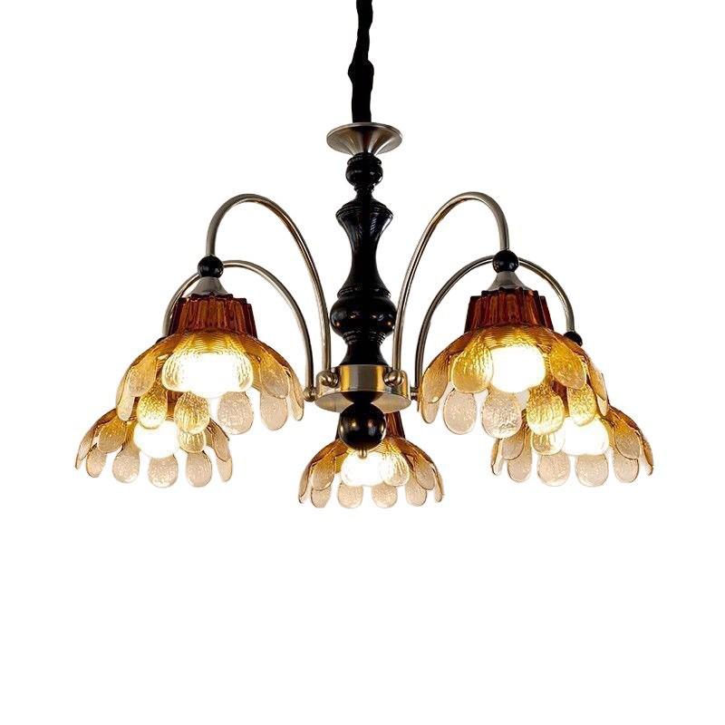 French Mid-Century Style Romantic Chandelier for Living Room & Bedroom