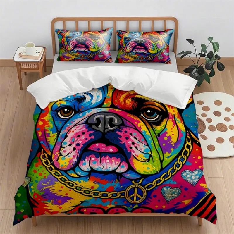 

Digital Printing Quilt Cover Set (Quilt Cover + Pillowcase) 2Pcs/3Pcs Holiday Gift Household Quilt Cover Without Sheets 135cmx200cm 2pcs