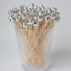 100pcs 12 Cm Food Picks Mirror Finish Dessert Sticks Decorative Bamboo Skewers  Festival Supplies