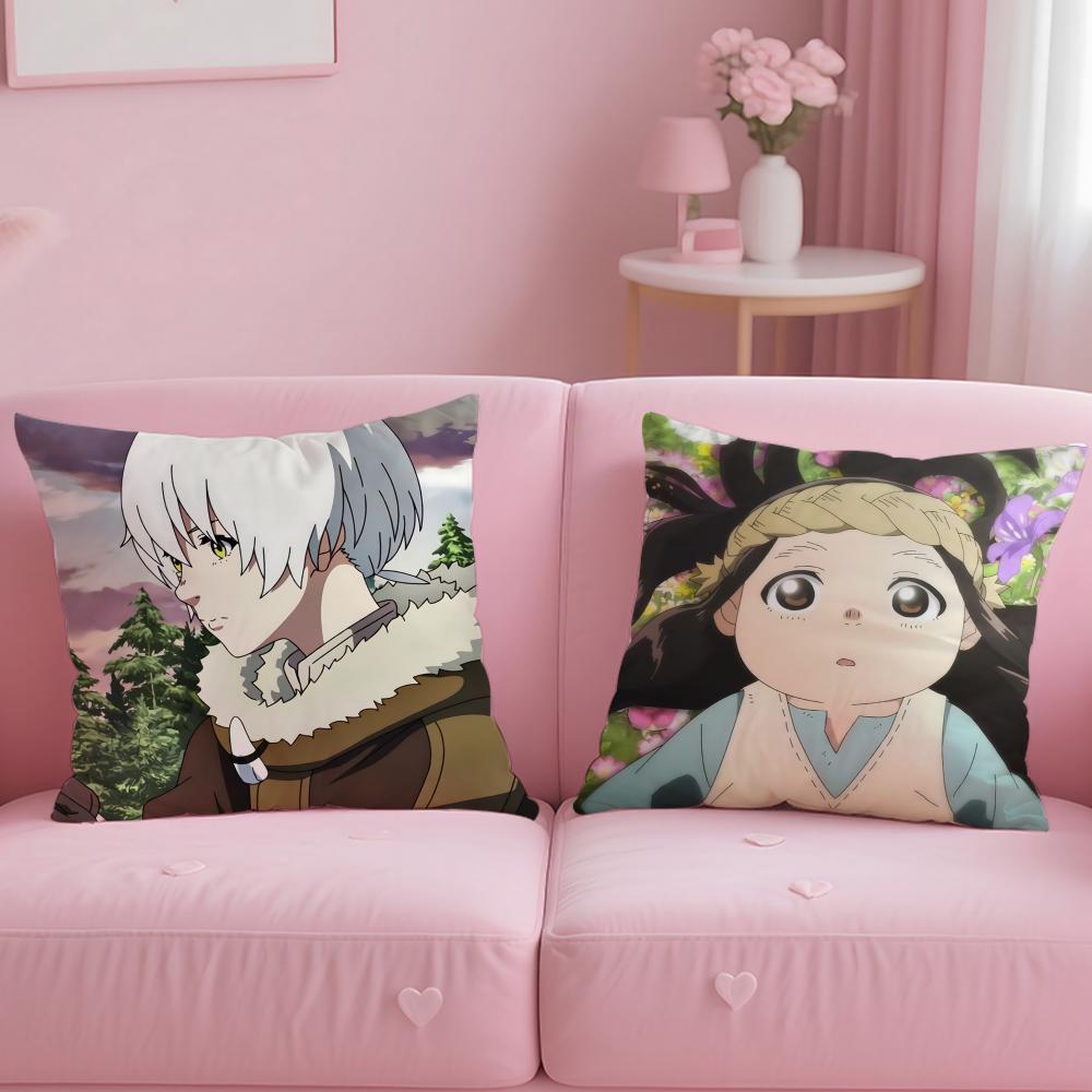 Popular Anime To Your Eternity Season Cushion Cover Soft & Easy-Wash Pillow Case – Versatile for Couch, Bed, Travel and Office