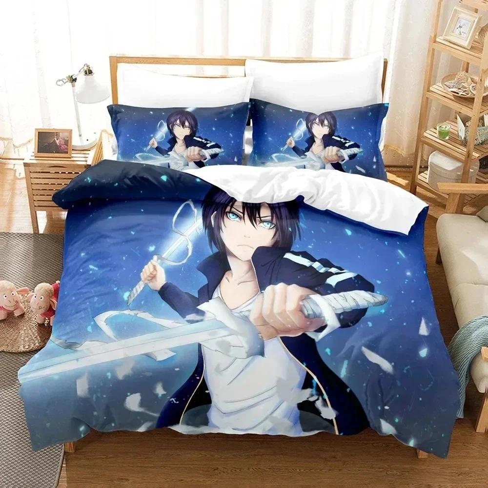 3d Printing Anime Noragami Yato Bedding Set Printed Bed Set With Pillowcase Duvet Cover Soft Single Double Queen Super King Size