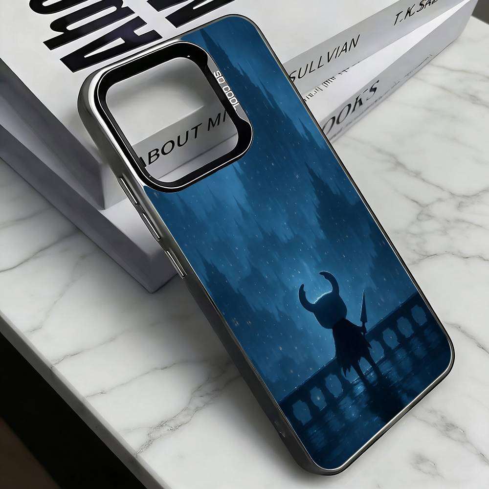 H-Hollow Knight  Phone Case For iPhone 17,16,15,14,13,12,11 Plus,Pro Max,XS,Colorful Silver Phone case Funda Cover