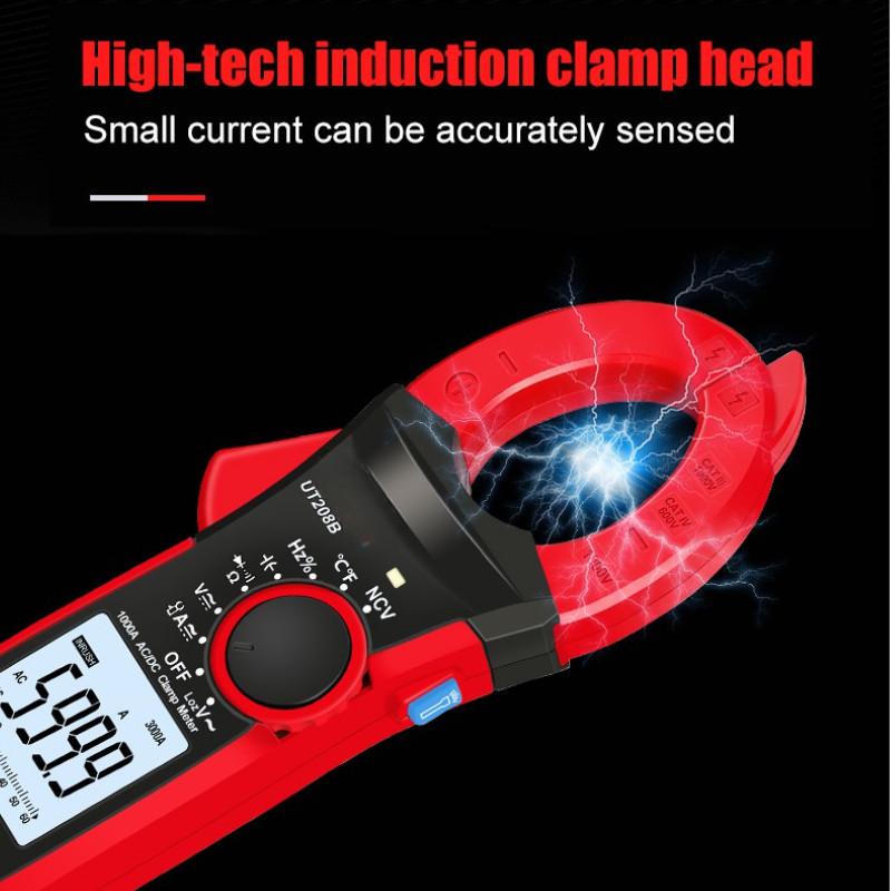 RMS Digital Clamp Meter AC Current 1000A AC DC Voltage 1000V 6000 Count Inrush Current Diode Continuity Measurement Tool