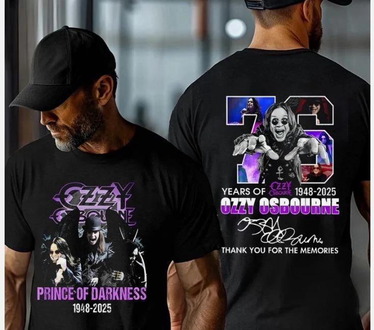 

Ozzy Osbourne Years Of 1948-2025 Thank You For The Memories T-Shirt, S to 5XL S