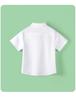 Children's White Short Sleeve School Uniform Shirt - Unisex, All Seasons, Small To Large
