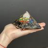 Orgonite Pyramid 70mm Midnight Pentagon