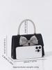 Rhinestone Bow Evening Clutch: Elegant High-End European & American Style for Banquets