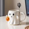600ML Halloween Ghost Ceramic Mug – Funny Coffee Cup for Kids & Adults, Holiday Gift