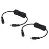 2 Stück DC Strom Inline Kabel 11,5 Zoll Länge DC 12V Schaltfunktion DC Stecker Buchse Kabel für LED Streifen
