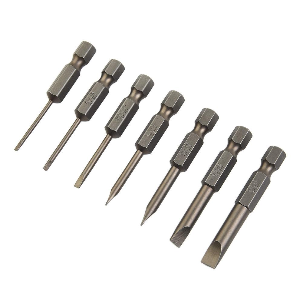 2.0 Screwdriver Bit 2.5 3.0 4.0 6.0 6.35mm Shank 7PCS
