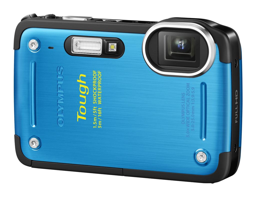 OLYMPUS Digital 12 5m Drop Blue TG-620 Camera, Megapixels, Waterproof, 1.5m Resistant, Back-Illuminated CMOS,