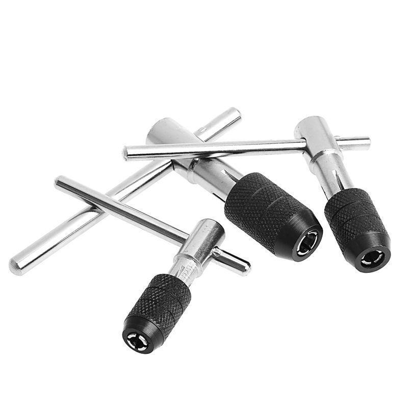 Professional Adjustable Ratcheting T Handle Tap Wrench Compatible with M6 Reamer Perfect for Assembly and Repair Work