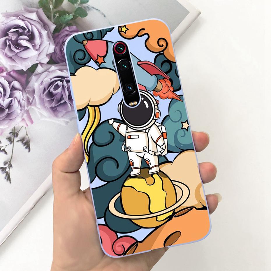 Kreslený obal pro Xiaomi Mi 9T Pro Mi9T Roztomilý barevný měkký silikonový zadní kryt pro Xiaomi Mi 9T 9 T 9TPro Pouzdra na telefon