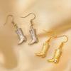 Cowboy Style Boots Earrings: Fashionable, Original, High-End Design, Versatile for Europe and the U.S.