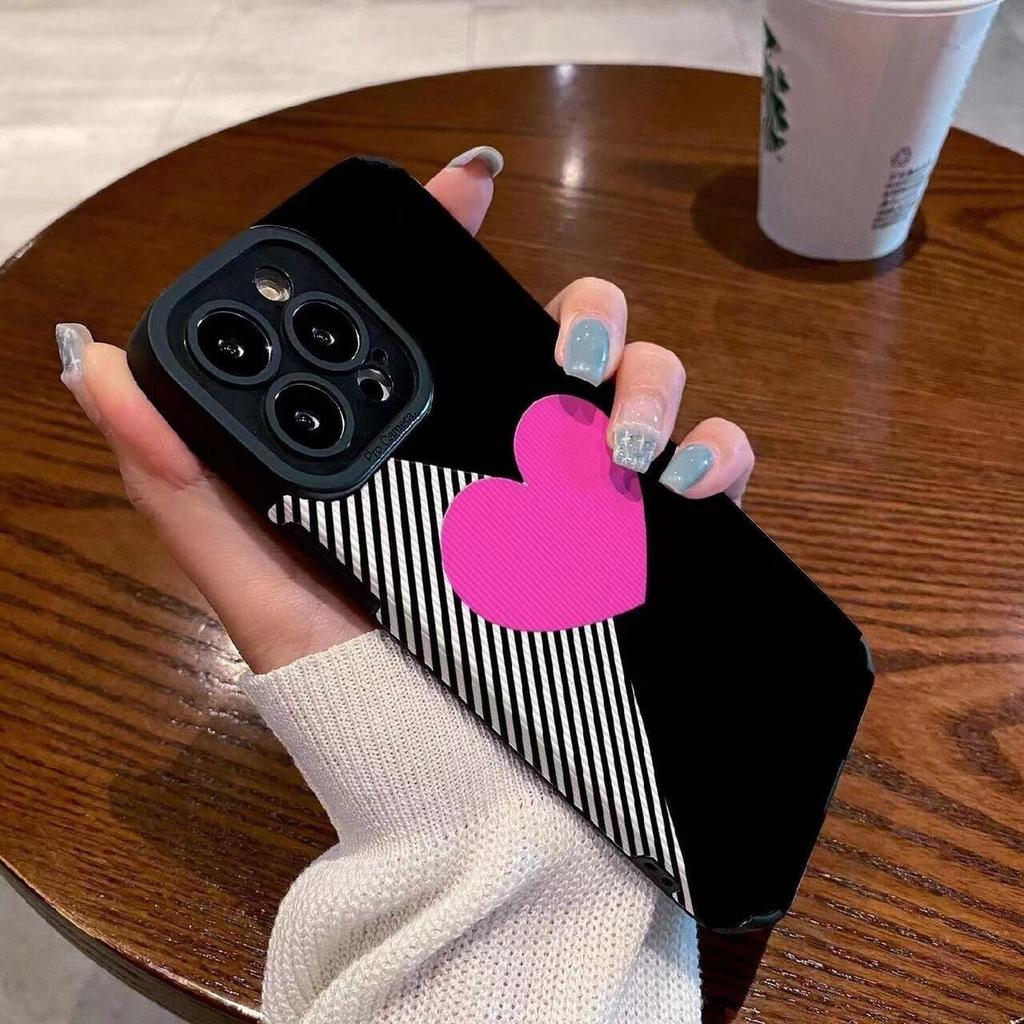 Liebe Herz süße Telefon Fall für Iphone 11 13 Pro Max 12 Mini 14 Plus 7 8 Se2 Stoßfeste Stoßstange zurück Abdeckung für Iphone Xr Xs X Se3