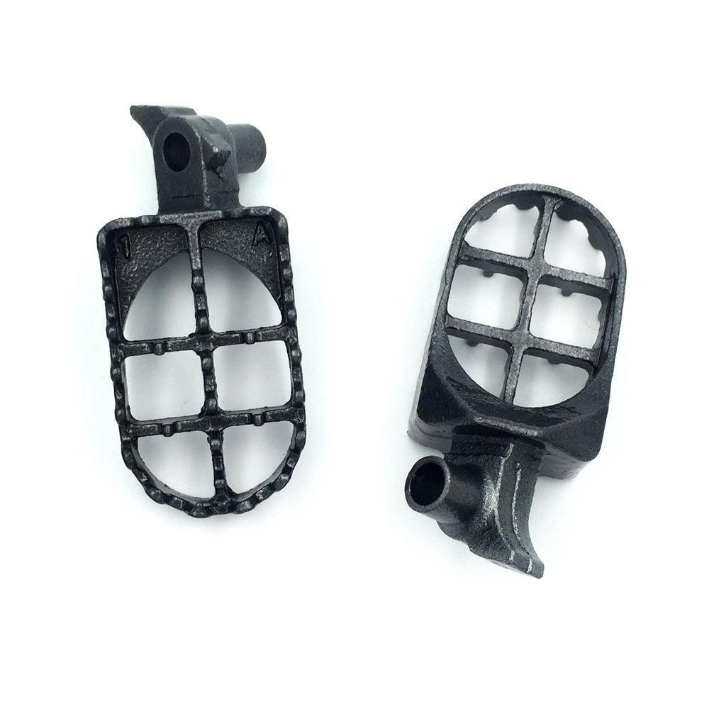 Motorcycle Gunmetal Black Foot Pegs for Yamaha WR250F 2001-2012 YZ125 1999-2013 Gas Gas Enducross EC 300 1999-2005