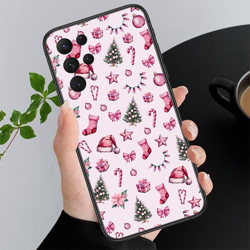 Чехол для телефона Samsung A55 A16 A56 A36 A35 A15 A53 A54 A33 A34 A25 A05S A52 A52S A14 A24 A26 A71 Эстетичный Рождественский A05s white