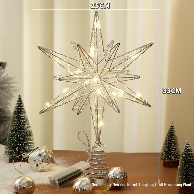 

Транскордонний Топ для різдвяної ялинки: Металева прикраса у вигляді п ятикутної зірки. 25cm x 33cm