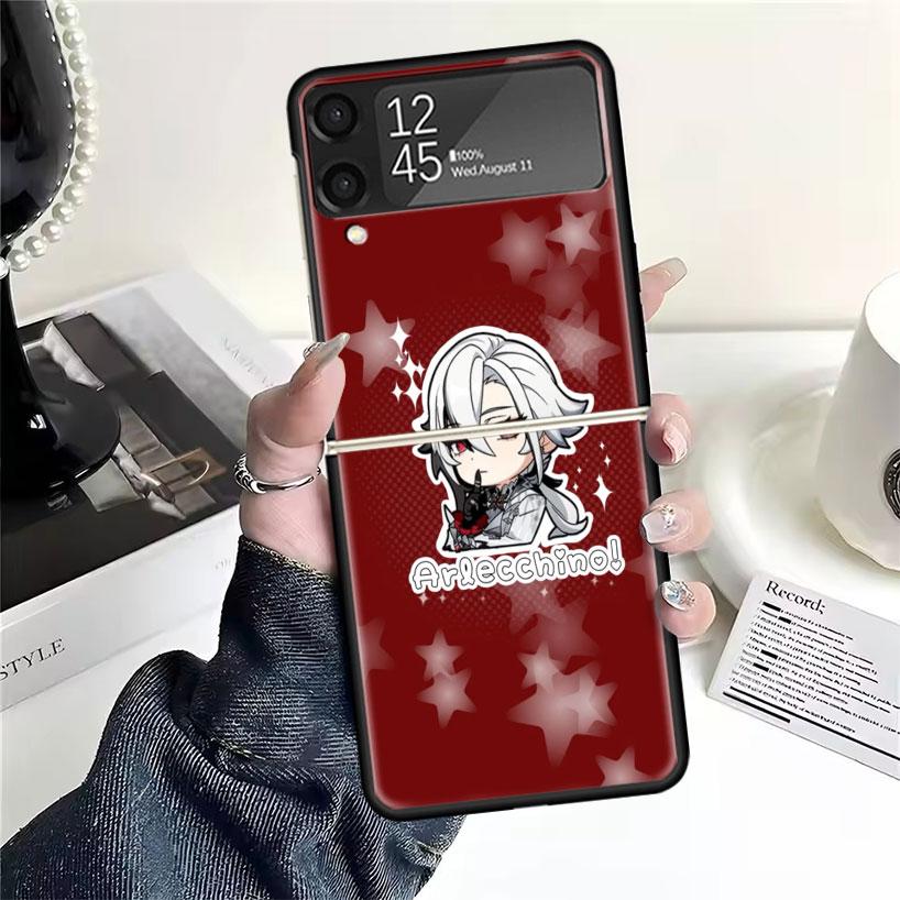 

Arlecchino Genshin Impact Cases For Samsung Galaxy Z Flip 4 5 6 7 3 Z Flip7 Flip6 Flip4 Flip5 Flip3 5G Hard Shockproof Fundas Co Samsung Z Flip 7