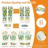6/2Pcs Double-Sided Colorful Acupressure Socks Gloves Set Reflexology Foot Hand Massage Relieve Fatigue Aches Foot Care Tool