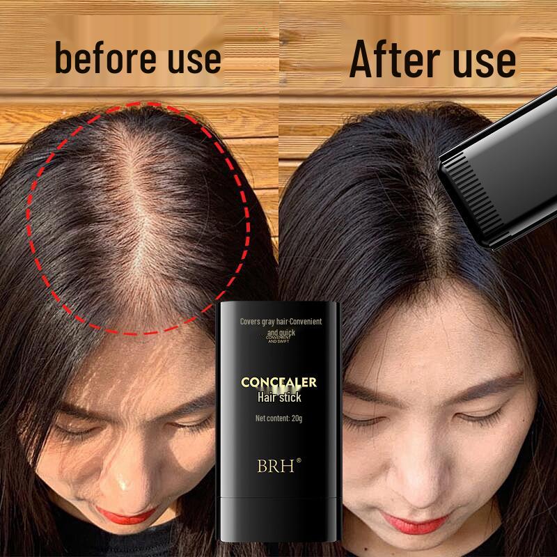 BRH Disposable Hair Dye Stick: Plant-Based Touch-Up & Styling Comb - Gentle White Hair Coverage