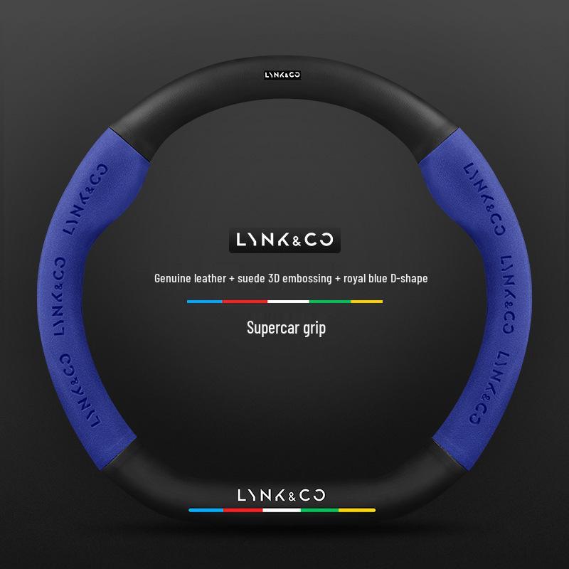 Steering Wheel Cover for Lynk & Co 01/02/03/05/06/09 (2023) - Carbon Fiber, All-Season