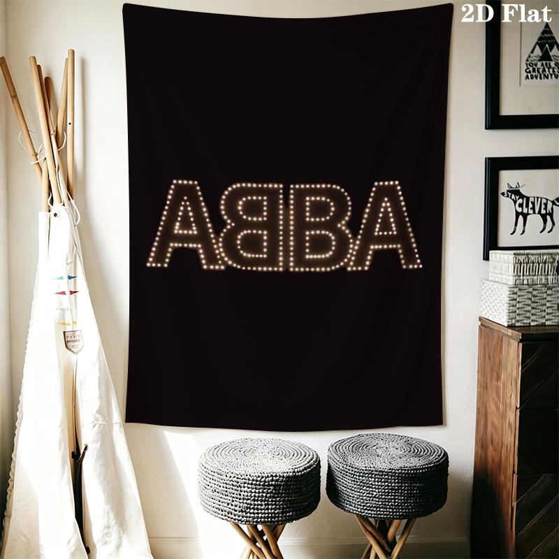 ABBA Wall Tapestry Aesthetic Wall Hanging Printed Fabric Blanket Decorative Tapestries for Bedroom Living Room Home Decor