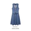 Kaslead New Arrival Women's Clothing Fashion Style Retro Casual Denim Vest Style Dress Uwg840160