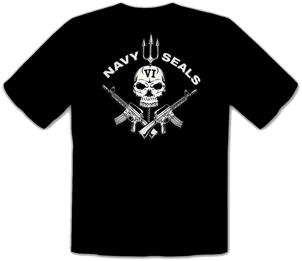 Navy Seals US Marines Army USMC Special Forces Black T-shirt 428SWKids XXL