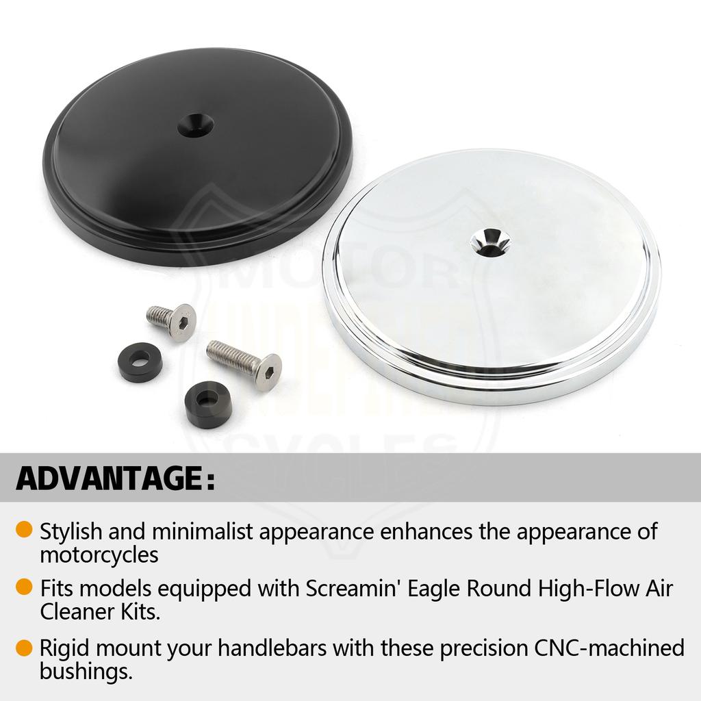 Air Filter Intake Cleaner Cover For Harley Dyna Street Bob 1999-2008 Softail Low Rider 2000-2015 Touring Electra Glide 1999-2013