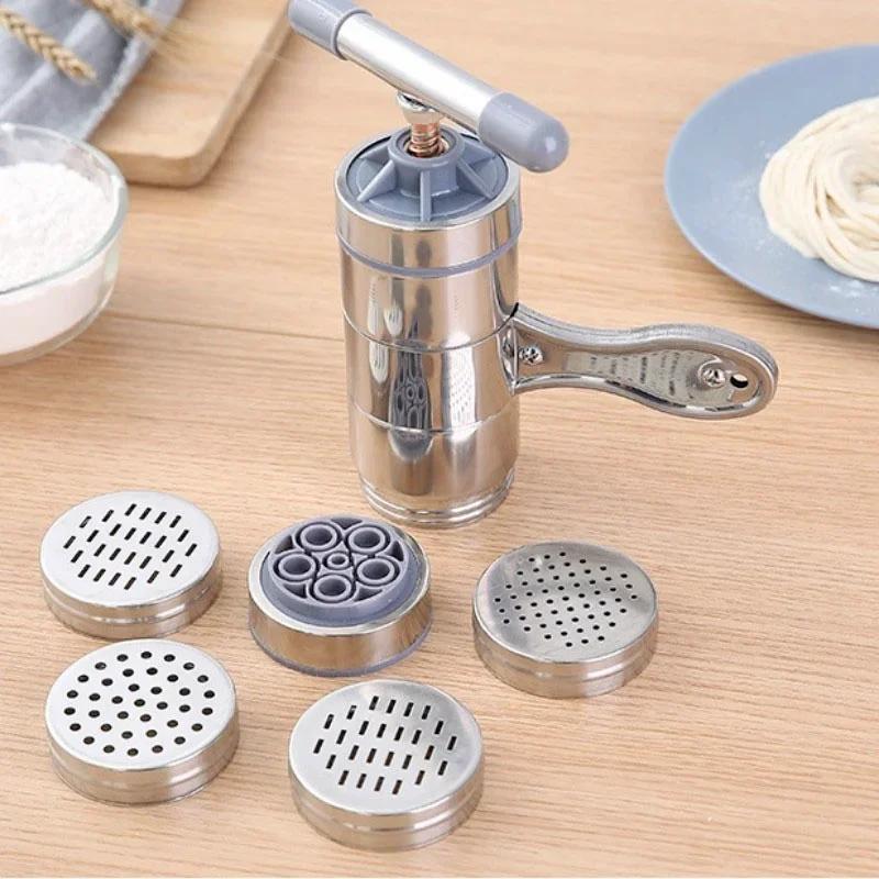 1 Pcs Stainless Steel Household Manual Pasta Machine Kitchen Tools Noodle Pressing Machine Multifu Manual Noodles Makers New