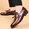 Fashion Brown Wedding Groom's Shoes Fashionable Gentleman Design Style Leisure Business Party Office Dress Shoes Hot Selling 38-48
