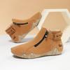 New 2025 Popular Hand-stitched Women's Shoes Autumn and Winter Flat-soled Single Shoes Casual Shoes