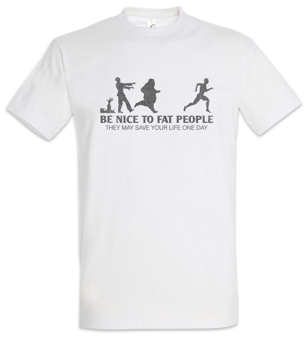 Be Nice To Fat People II T-Shirt Fun Chubby Pride fat large big heavy proud XXXL