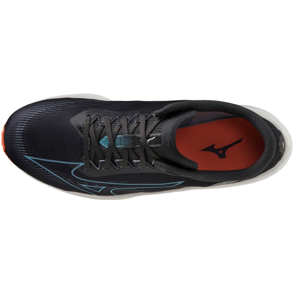 Running Shoes Wave Rebellion FLASH cm 3E [Mizuno] Black/Blue/Orange 25.5