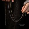 925 Sterling Silver Simple Temperament Chain Necklace Clavicular Chain for Women Birthday Gift Fashion Fine Jewelry