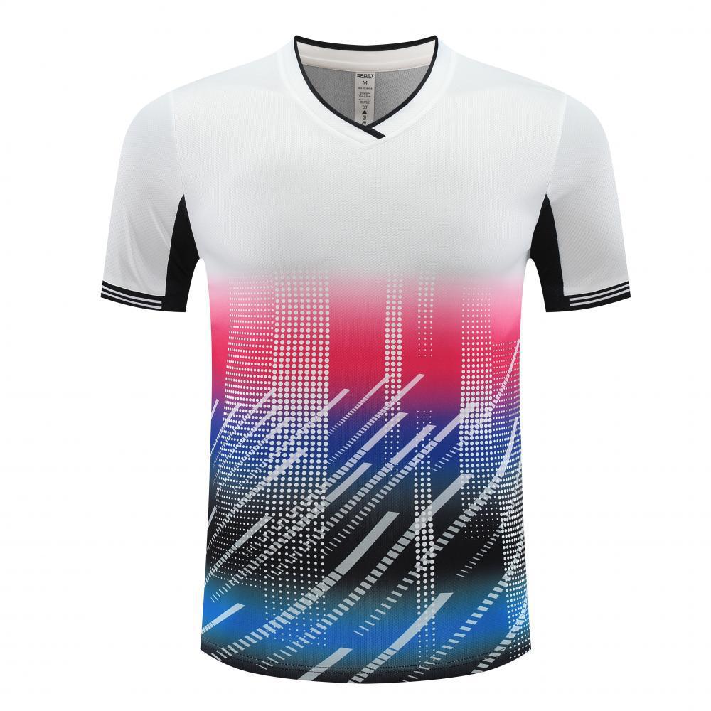 Football training clothes manufacturers wholesale table tennis badminton clothes quick-drying breathable sports fitness training is shorter than XS белый