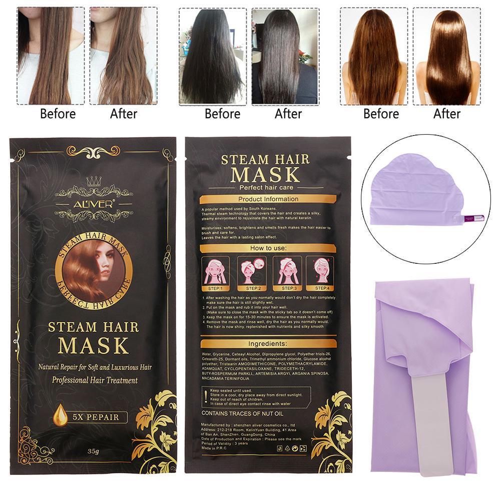 Aliver 1235Bag Women Beauty Automatic Heating Steam Mask kaufen SHEA & MACADAMIA hair mask 2 SHEA & MACADAMIA hair