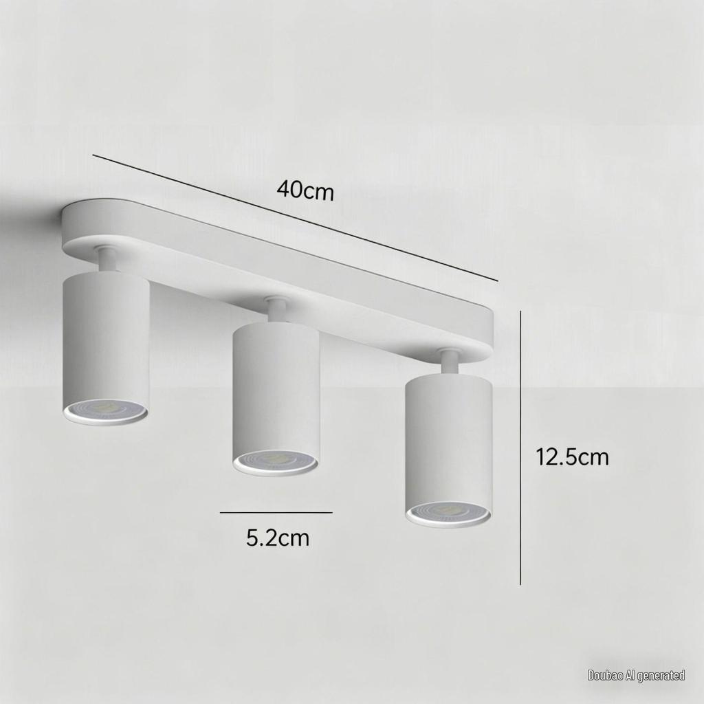 Round GU10 Surface Mounted Spotlight, Anti-Glare Minimalist Ceiling Downlight for Living Rooms, Aisles, and Cloakrooms