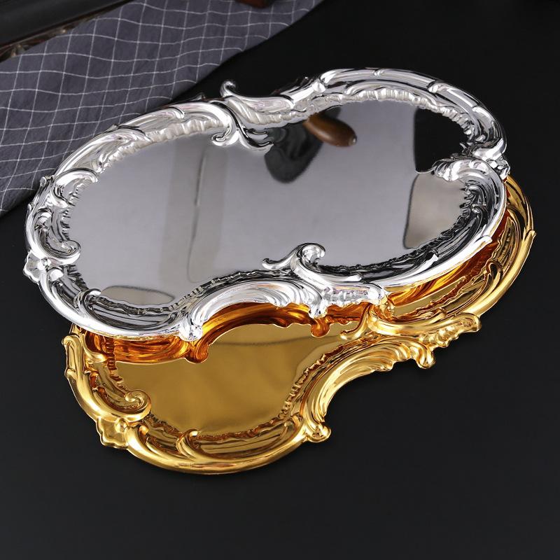 Restaurant Creative European Pattern Steak Plate Restaurant High-end Phnom Penh Round Plate French Plate Cold Dish Plate